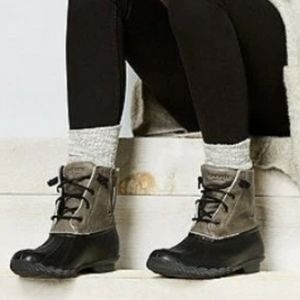 Sperry Womens Top Sider Saltwater Duck Ankle Rubber boots shoes sz 8